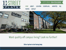 Tablet Screenshot of 11thstreetflats.com